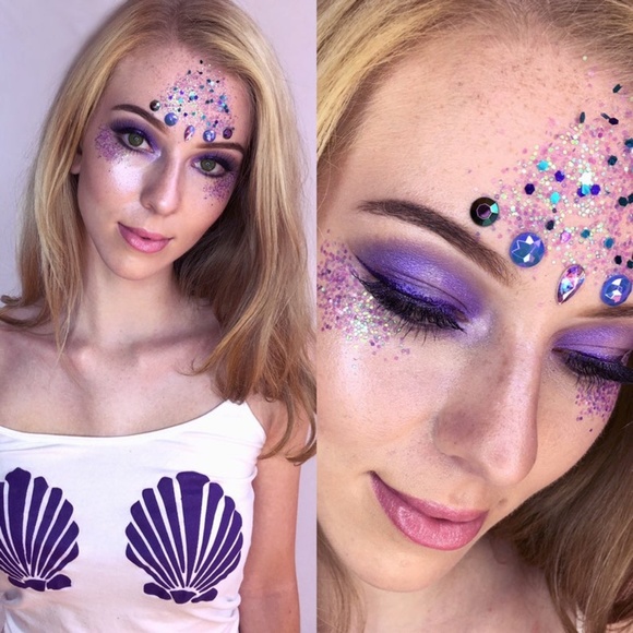 royal purple hexagonal face/body glitter - Picture 7 of 8